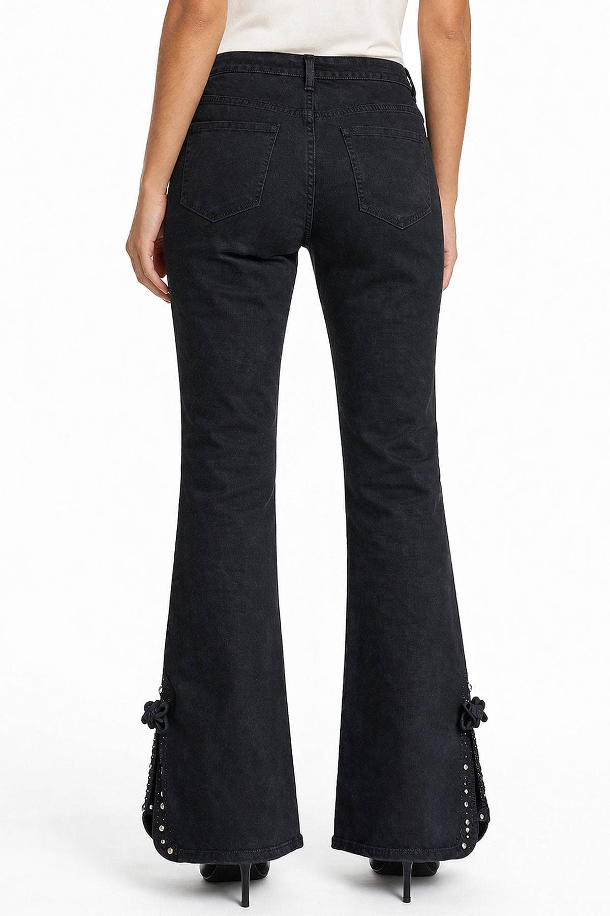 Embellished Black Denim Jeans - $245.00 - View 5 of 5