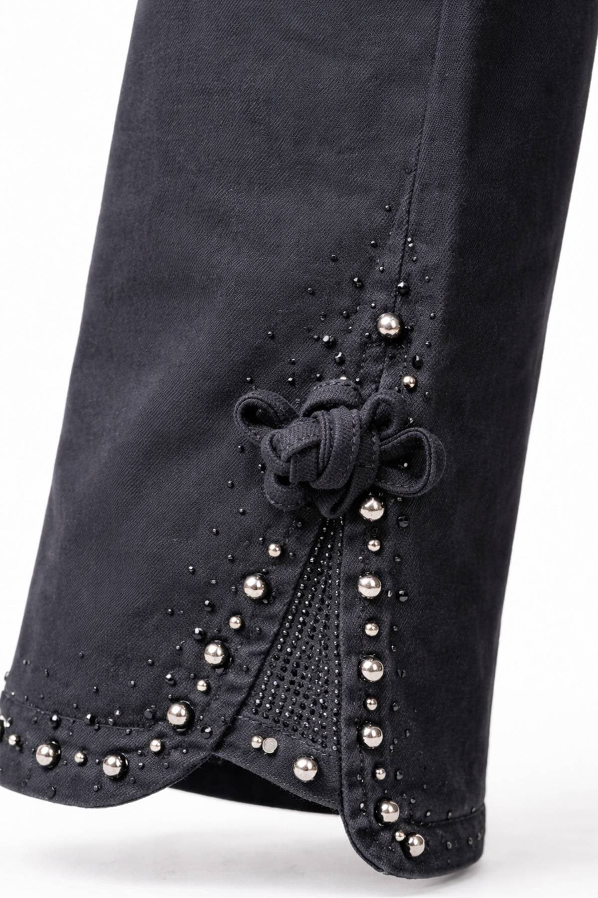 Embellished Black Denim Jeans | Women's - $245.00 - View 4 of 5