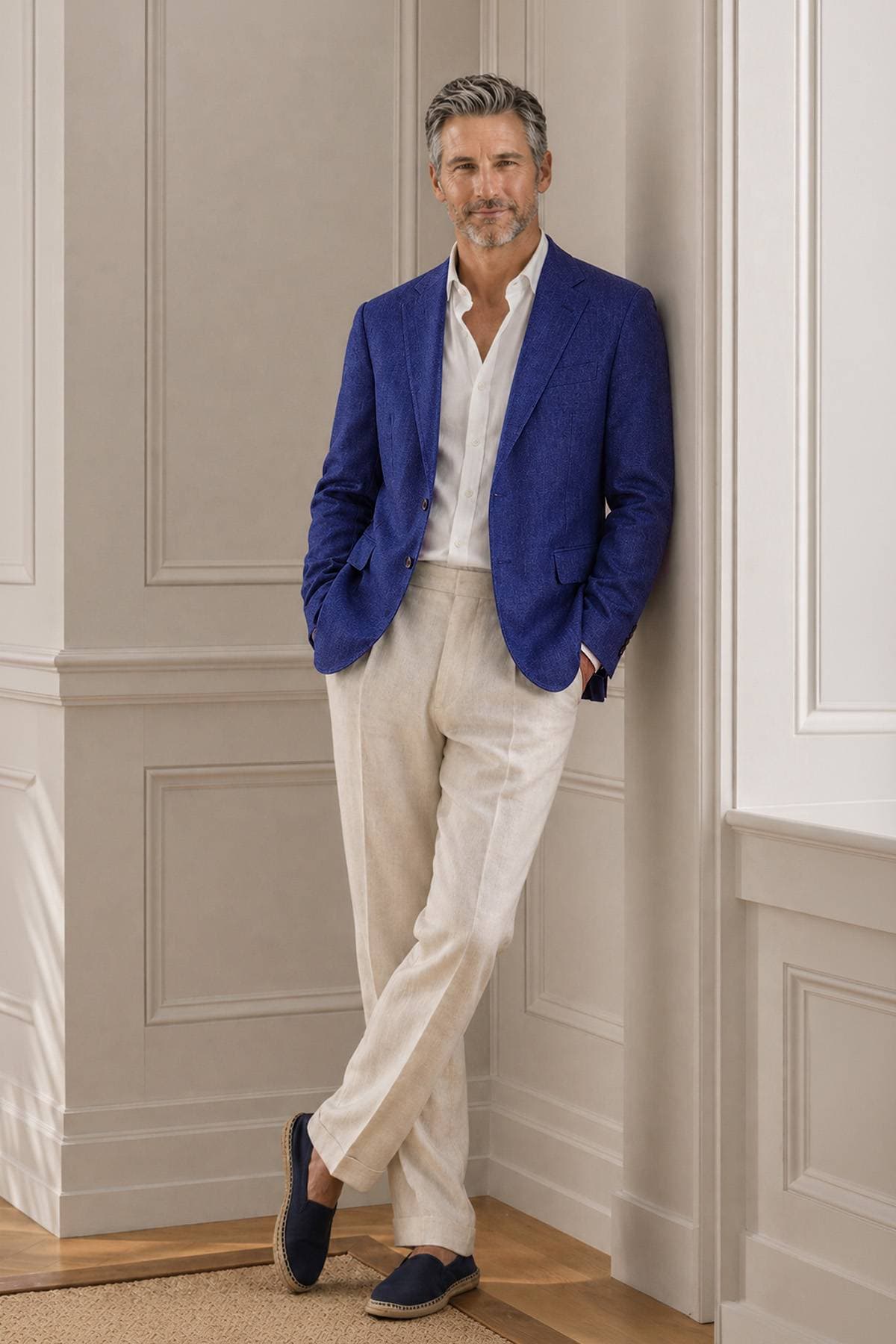 Blue Men's Travel Blazer | Men's - $1,465.00 - View 6 of 6