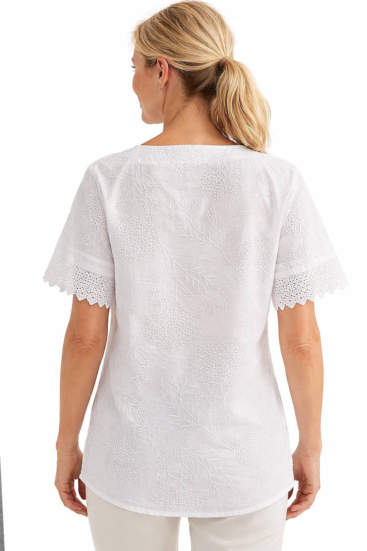 Italian Cotton Blouse -  - Alternative view 2