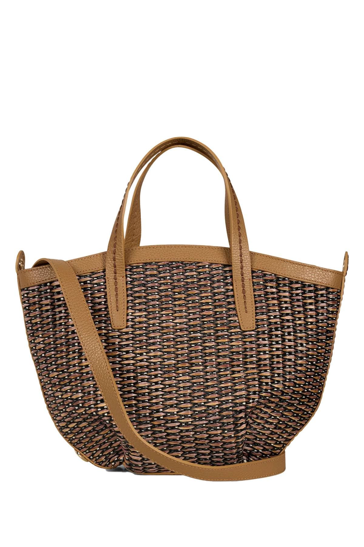 Brown Large Italian Basketweave Purse - $585.00 - View 2 of 5
