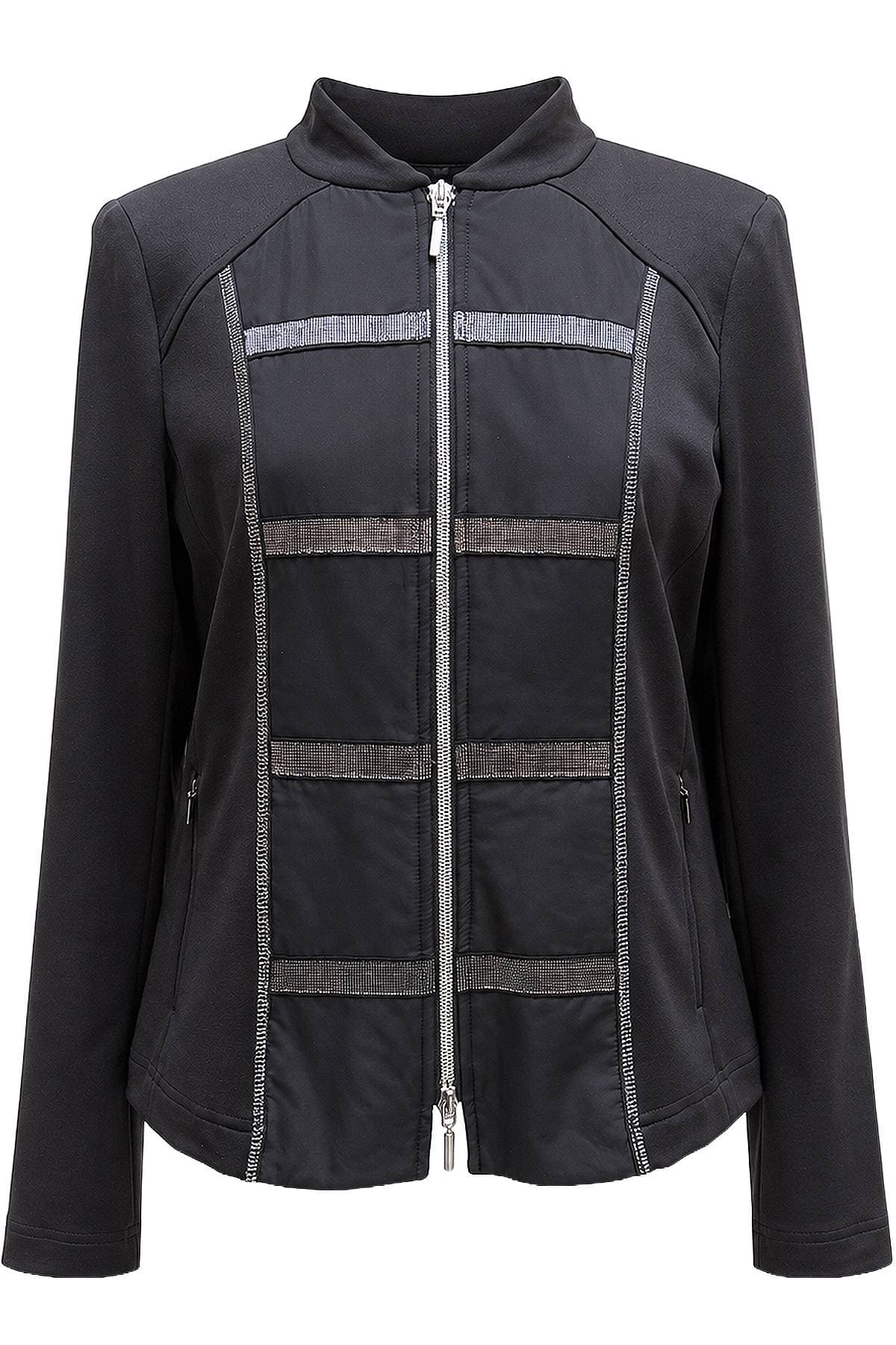 Black Sporty Zip Jacket | Women's - $285.00 - View 6 of 7