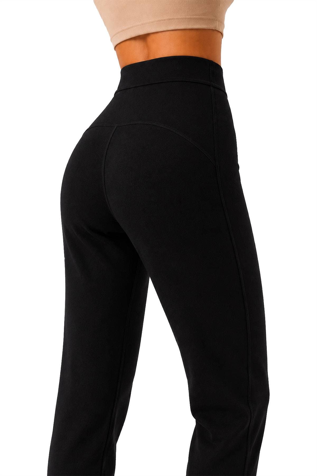 Black Stretch Pull On Pant -  - Alternative view 2
