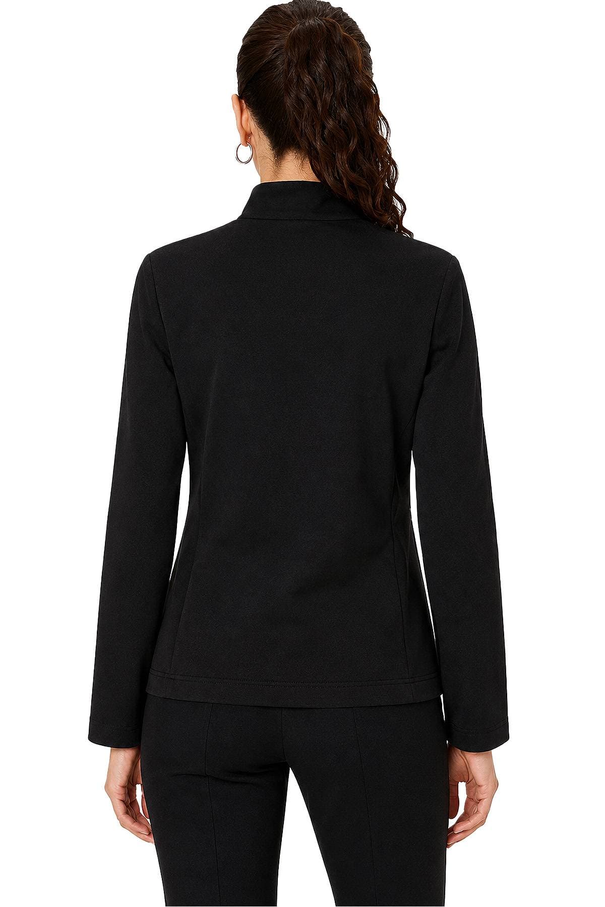 Black Sporty Zip Jacket | Women's - $285.00 - View 7 of 7