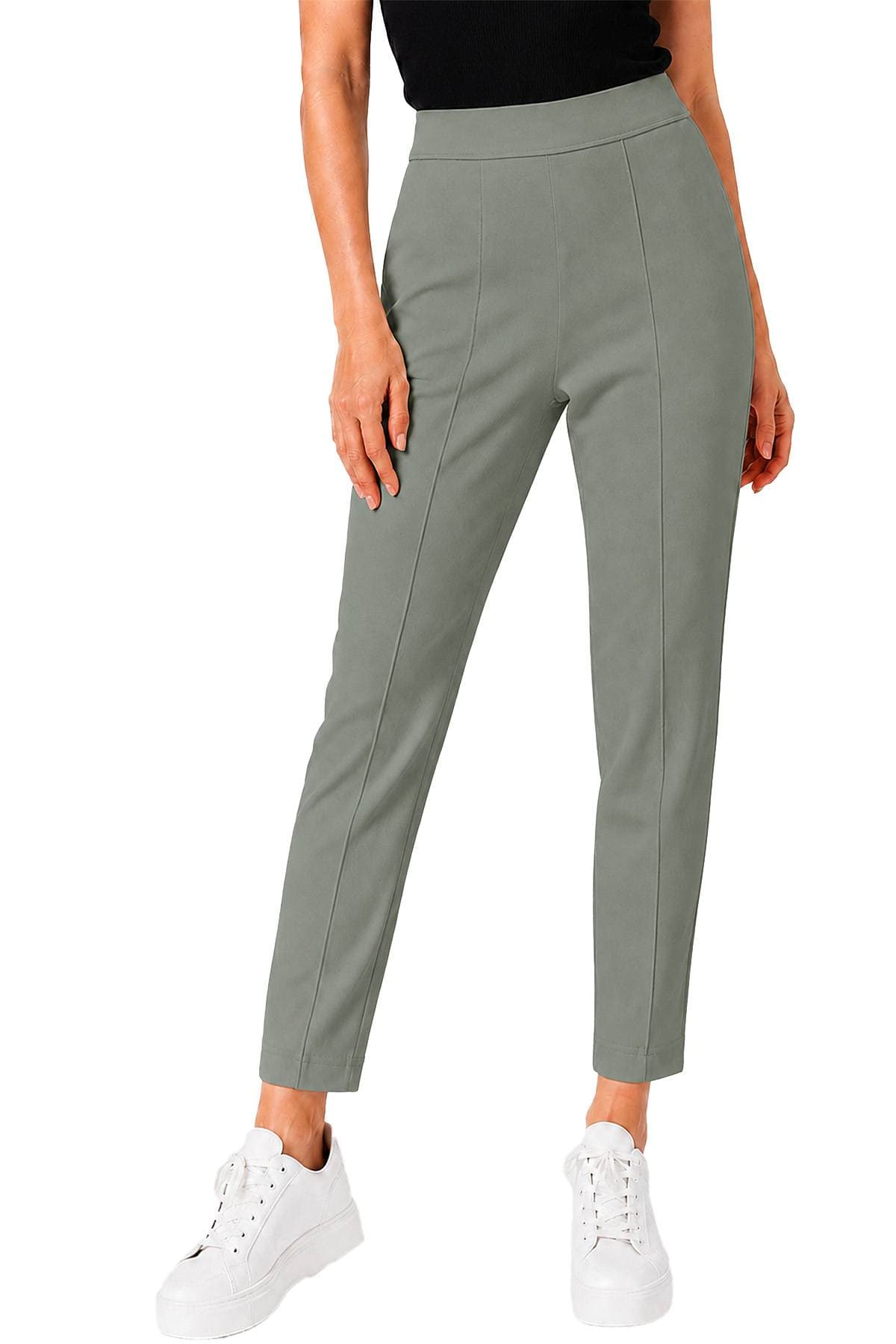 Sage Grey Green Knit Pull On Pant -  - Main product view
