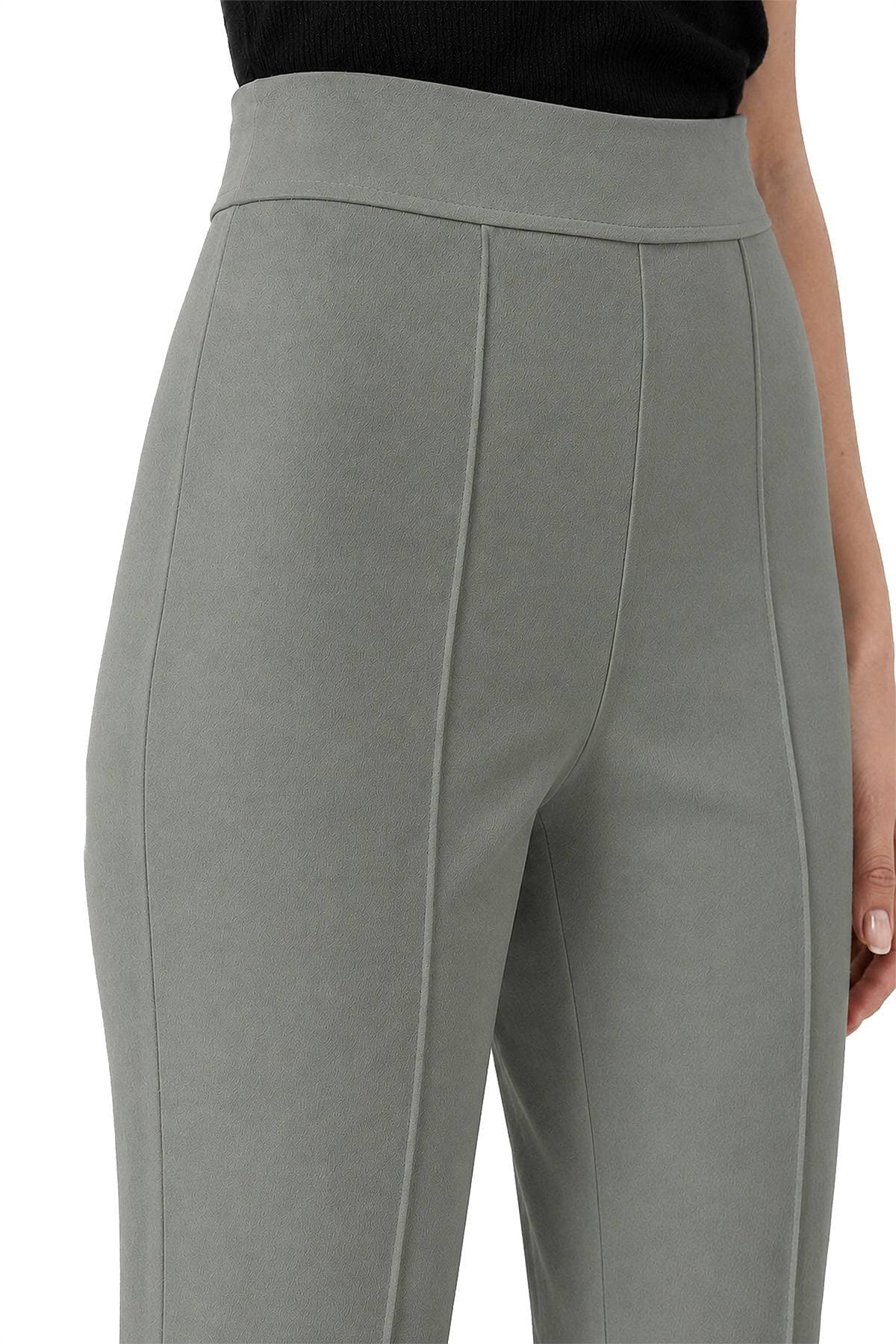 Sage Grey Green Knit Pull On Pant -  - Alternative view 4