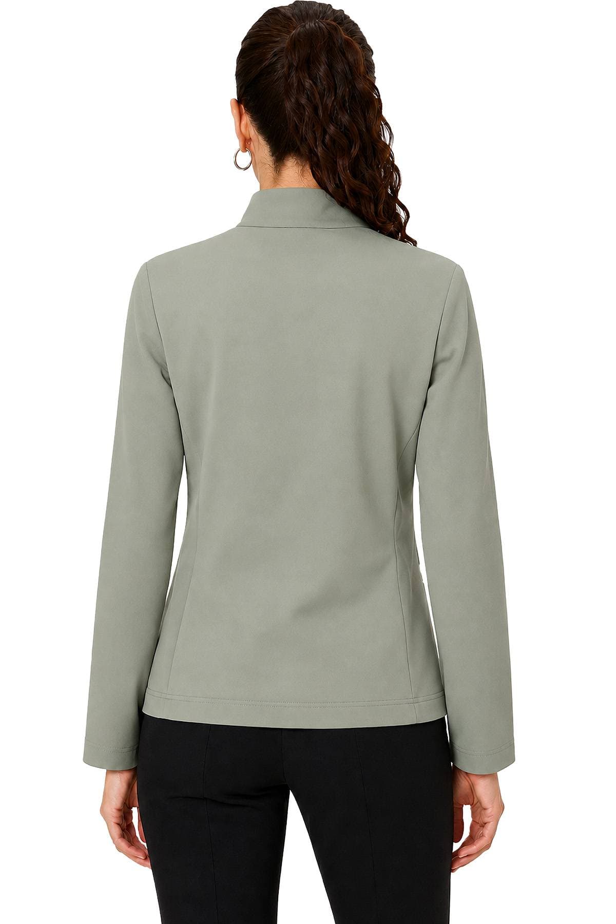Grey Green Sporty Zip Jacket | Women's - $285.00 - View 7 of 7