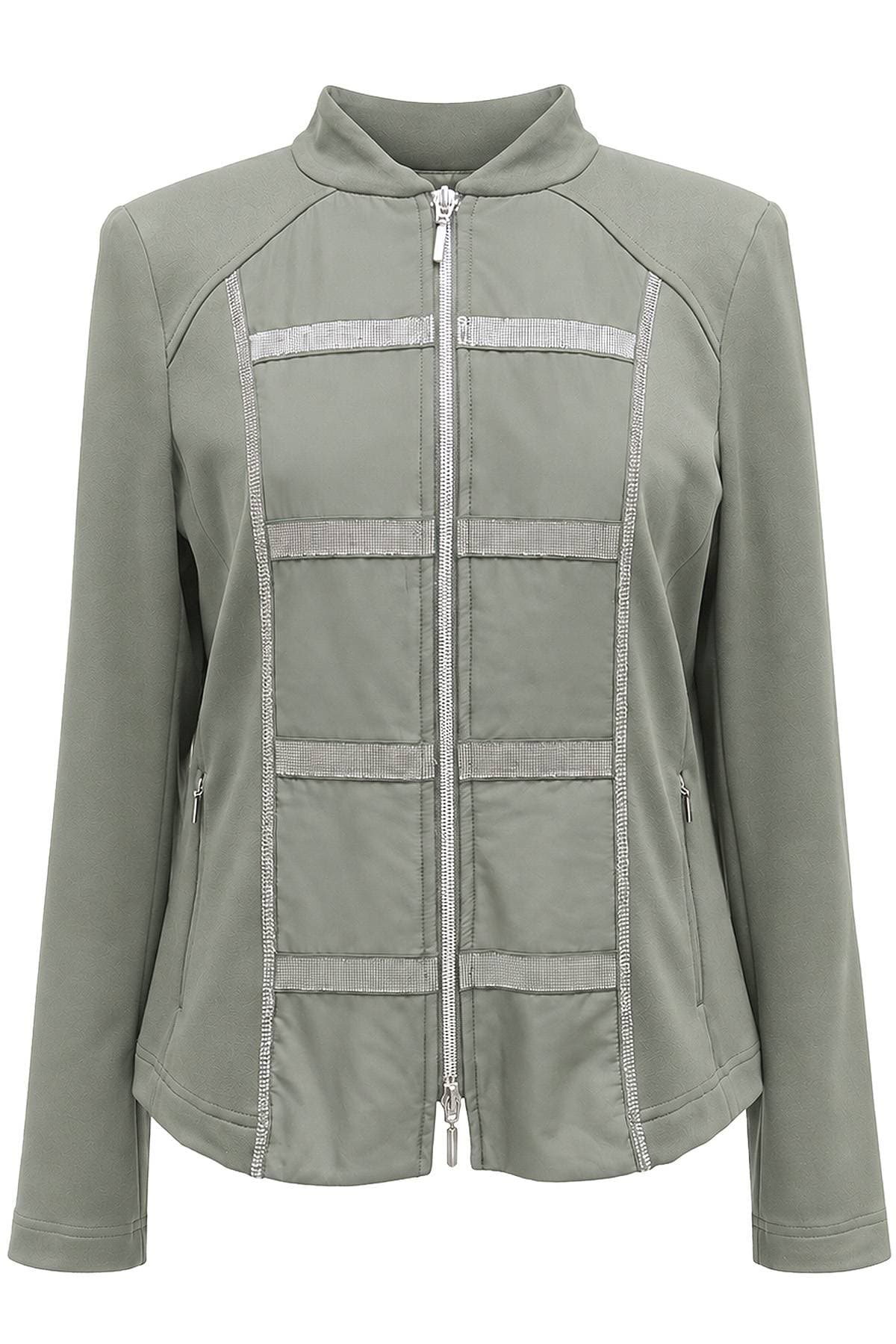Grey Green Sporty Zip Jacket | Women's - $285.00 - View 5 of 7