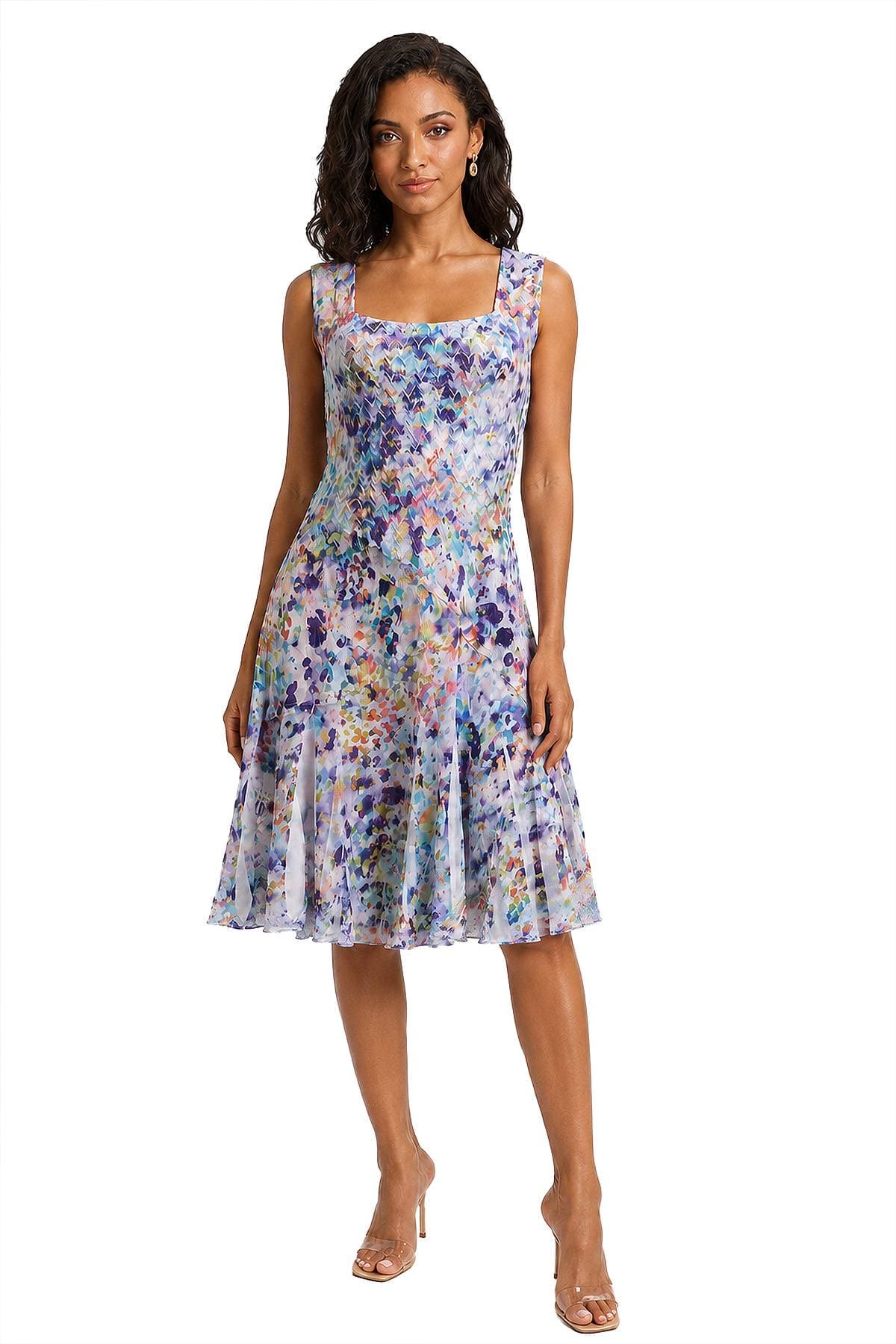 Multicolored Sleeveless Dress -  - Main product view