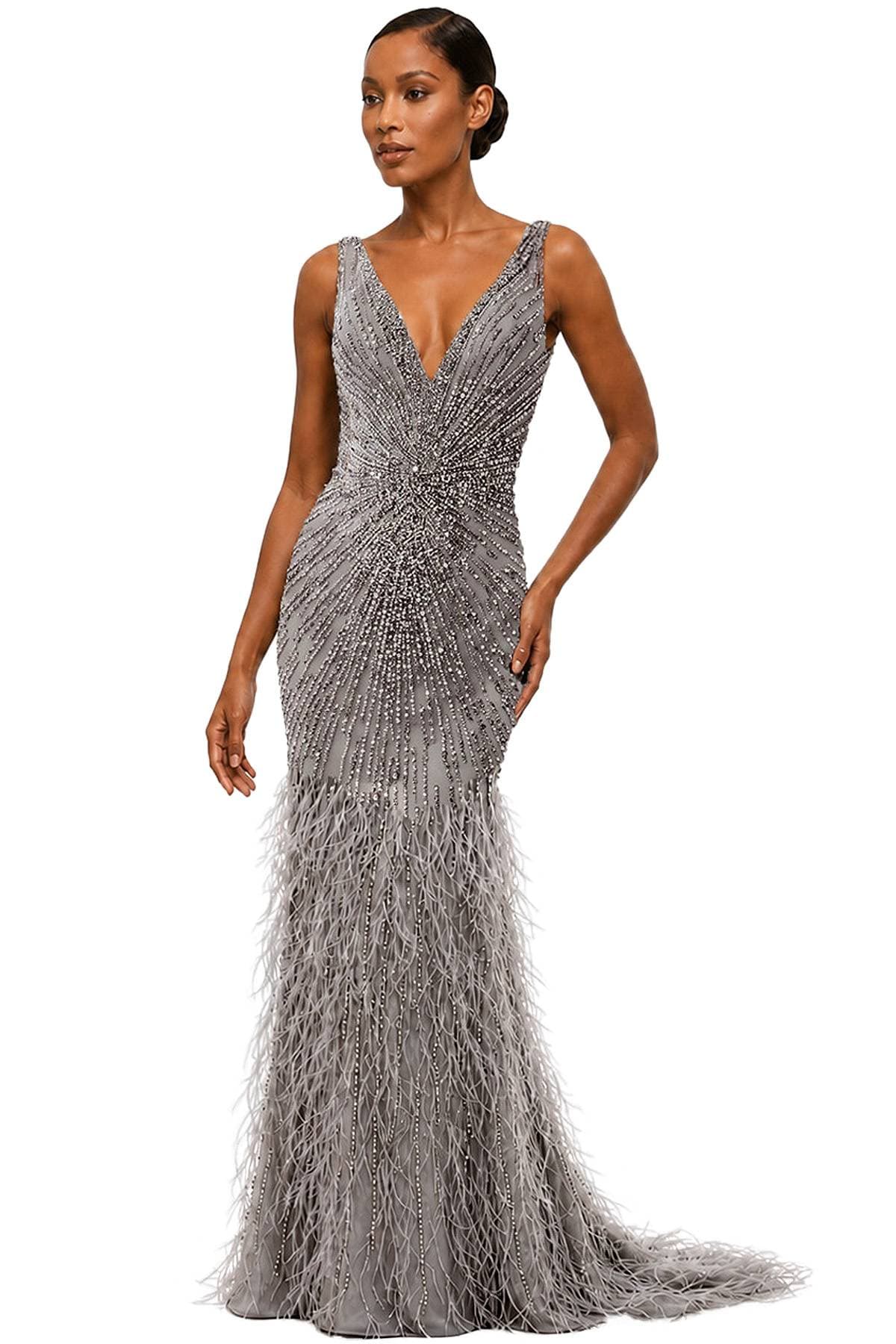 Silver Feather Gown -  - Alternative view 5