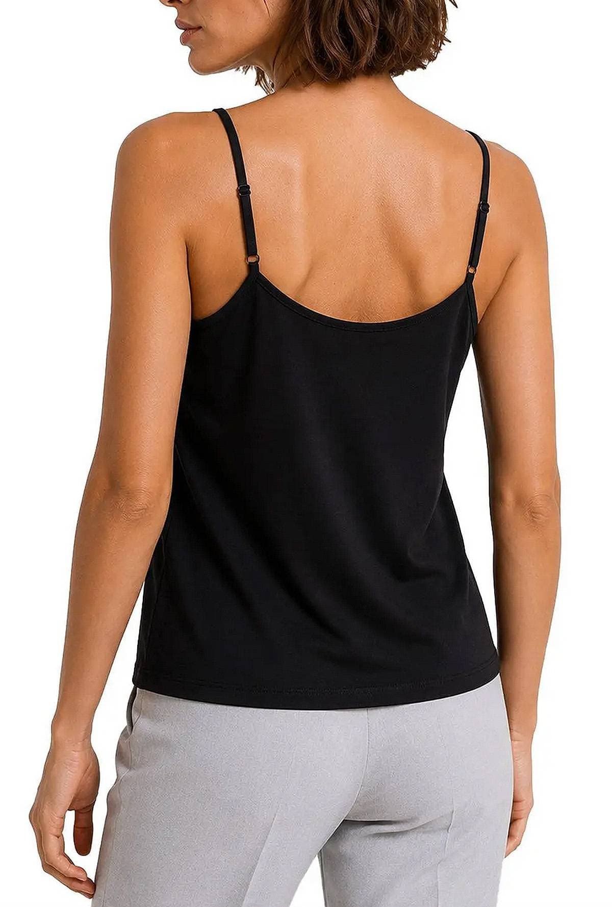 Black Chiffon Blouse with Cami | Women's - $195.00 - View 9 of 9