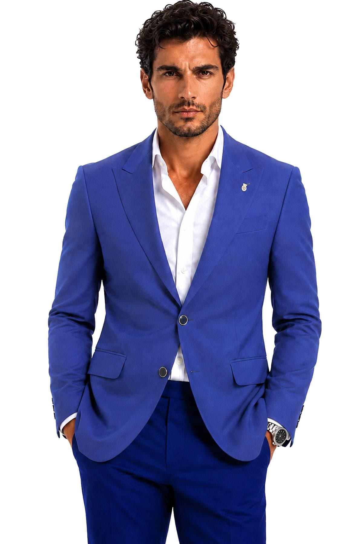 Ravazzolo Blue Italian Wool & Silk Blazer - $3,950.00 - View 1 of 5