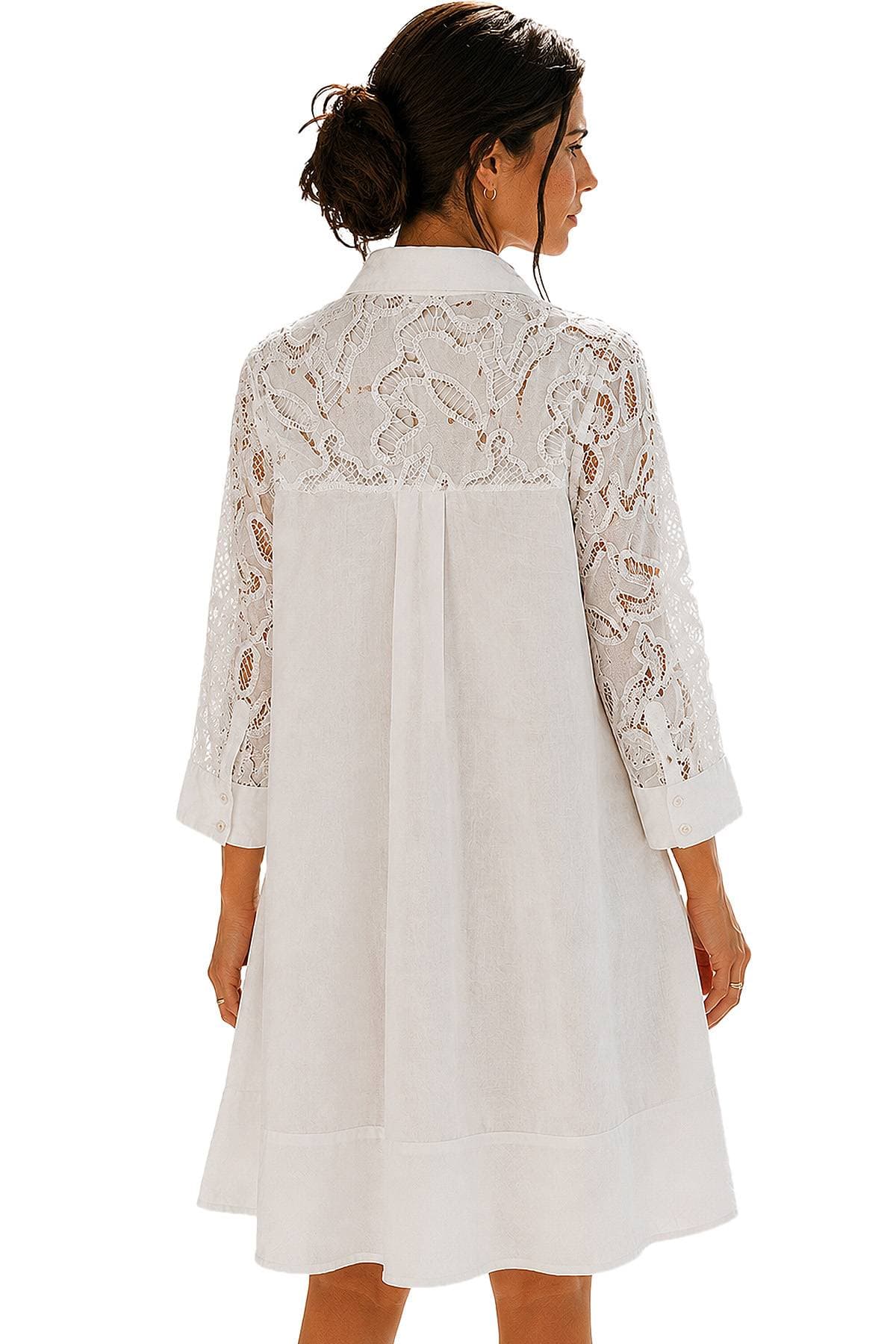 Italian White Cotton 2pc Dress - $295.00 - View 3 of 7