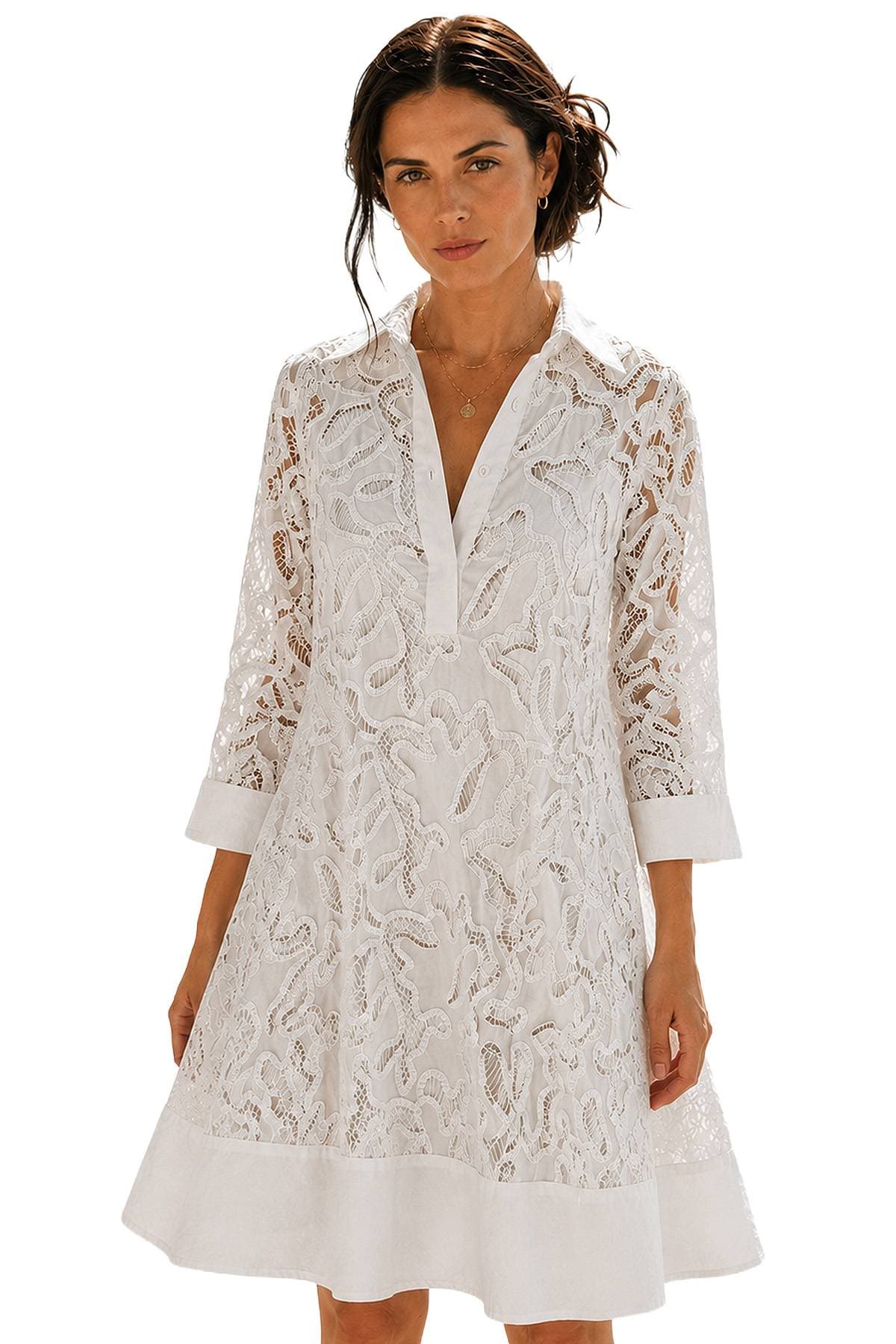 Italian White Cotton 2pc Dress - $295.00 - View 1 of 7