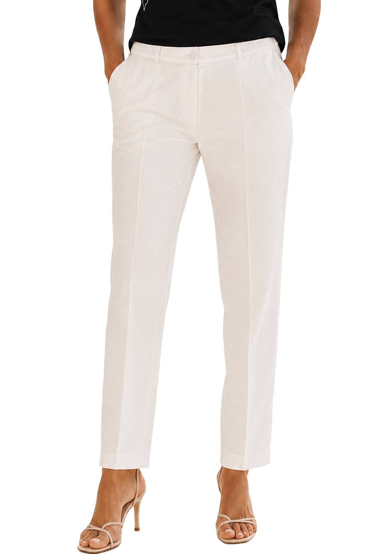 Cream Ivory Crepe Pant - $195.00 - View 1 of 5