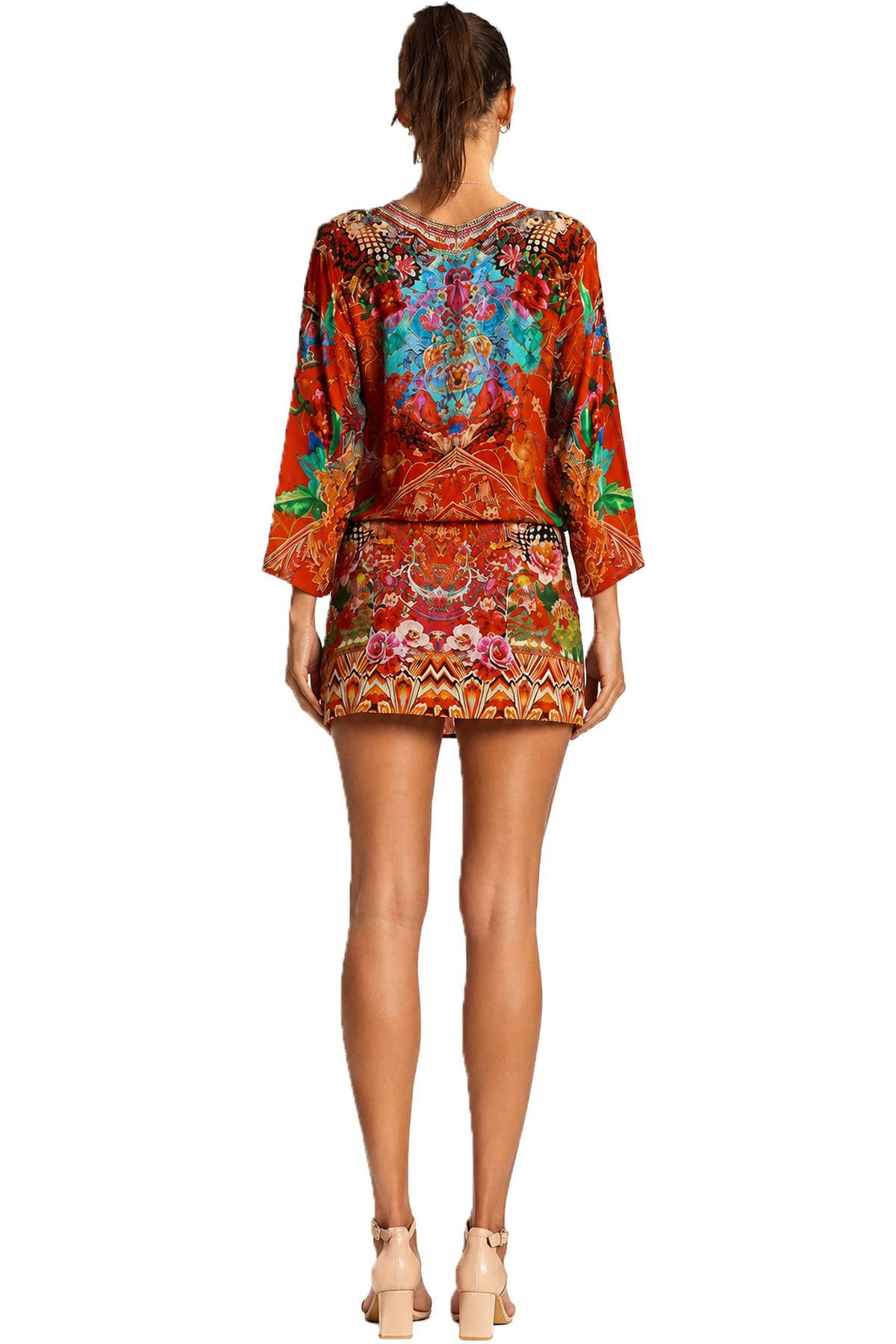 Red Printed Coverup Dress | Women's -  - Alternative view 5