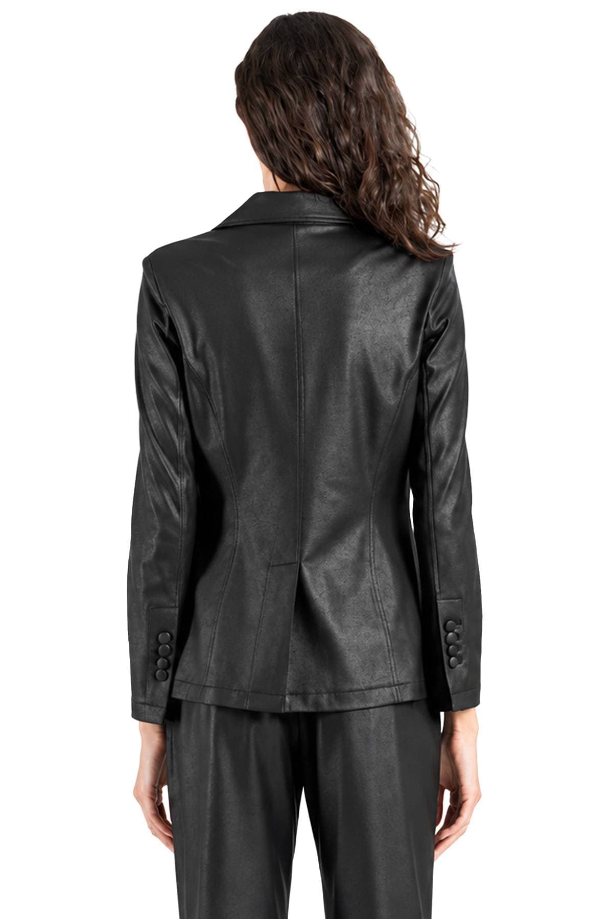 Tailored Liquid Leather Signature Pocket Blazer - $285.00 - View 4 of 5