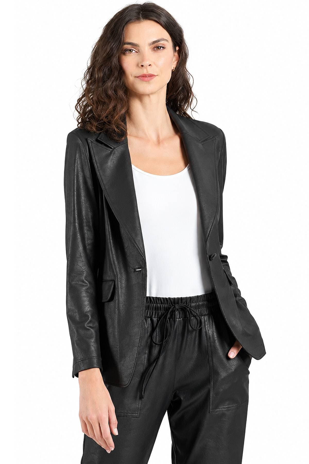 Tailored Liquid Leather Signature Pocket Blazer - $285.00 - View 1 of 5