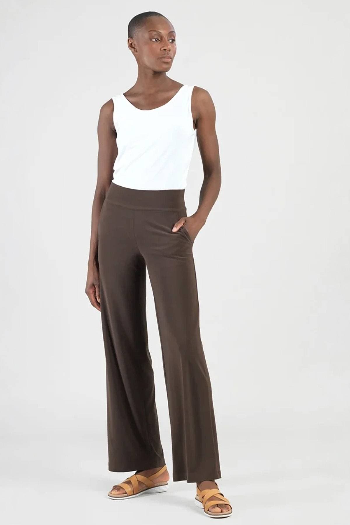 Brown Jersey Pull-On Pocket Pant | Women's - $158.00 - View 4 of 6