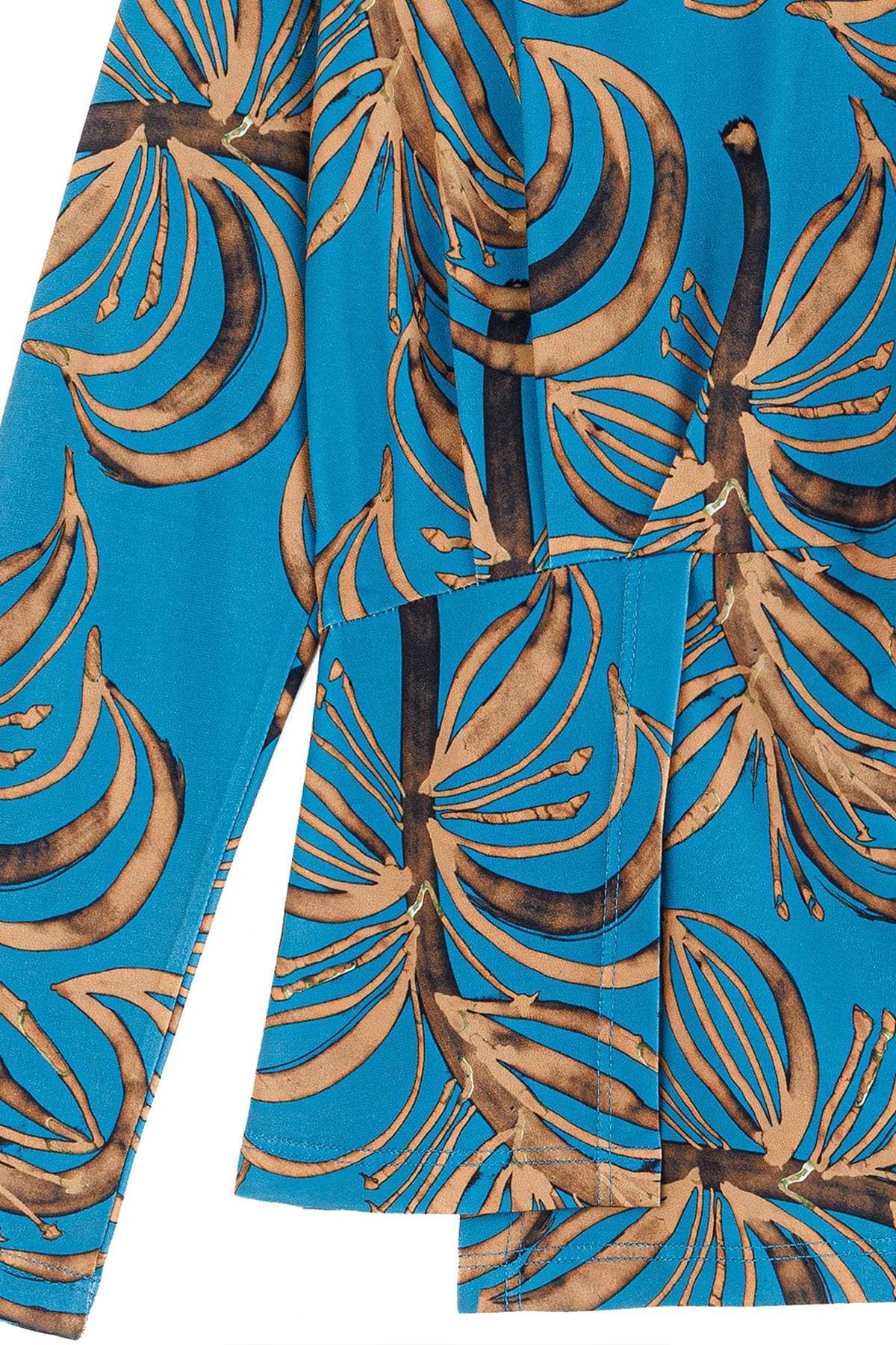 Fall Leaf Print Jersey Overlay Top | Women's -  - Alternative view 5