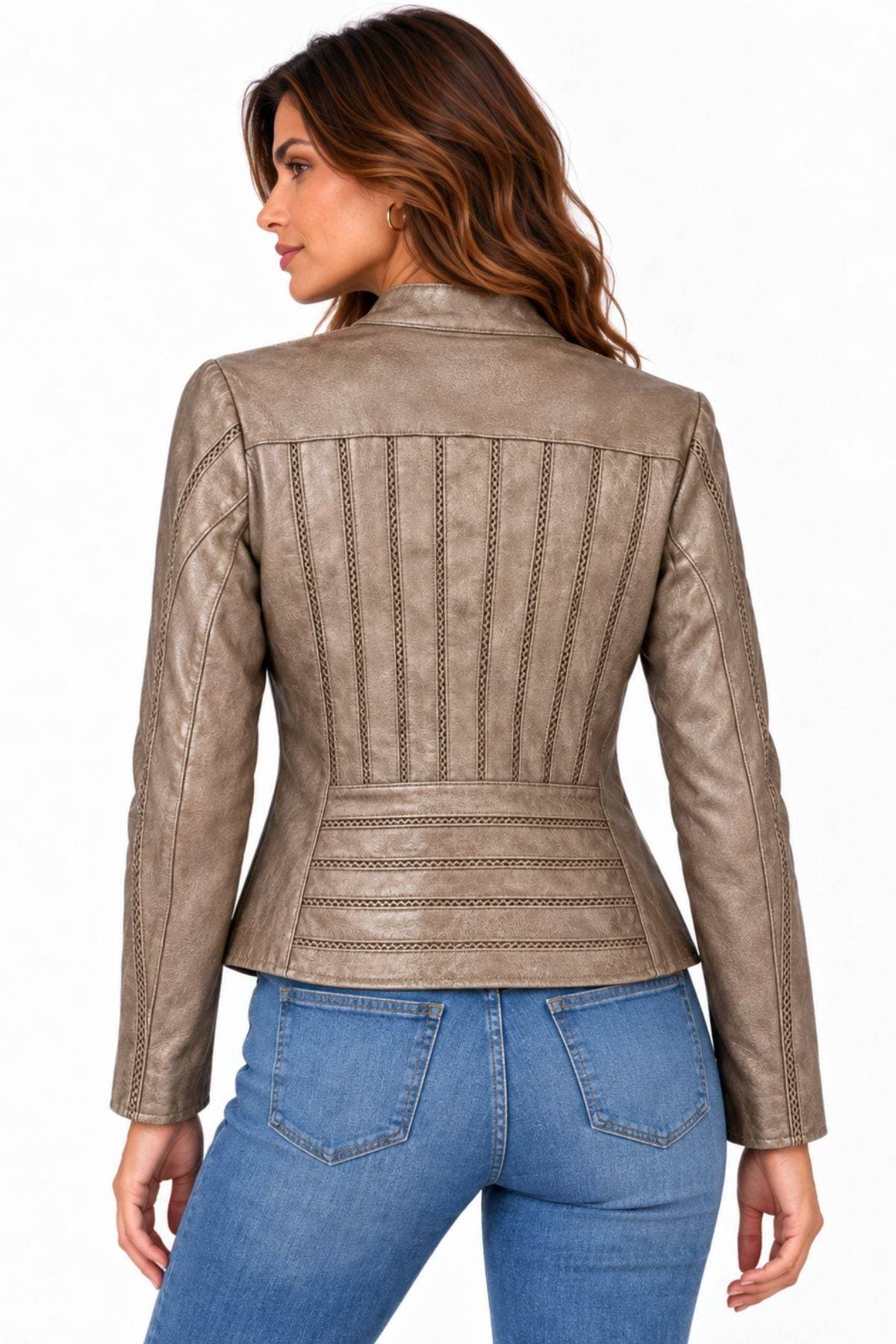Bronze Vegan Leather Jacket - $295.00 - View 3 of 4