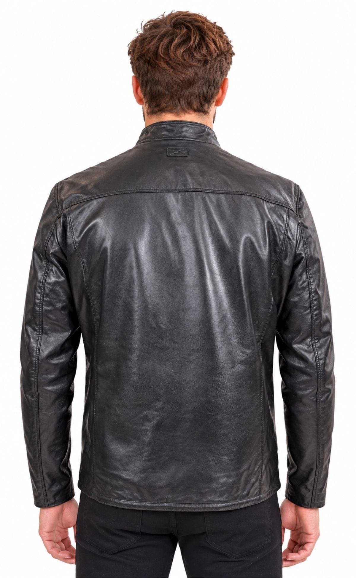 Milestone of Germany Classic Nappa Leather Jacket – Black -  - Alternative view 3