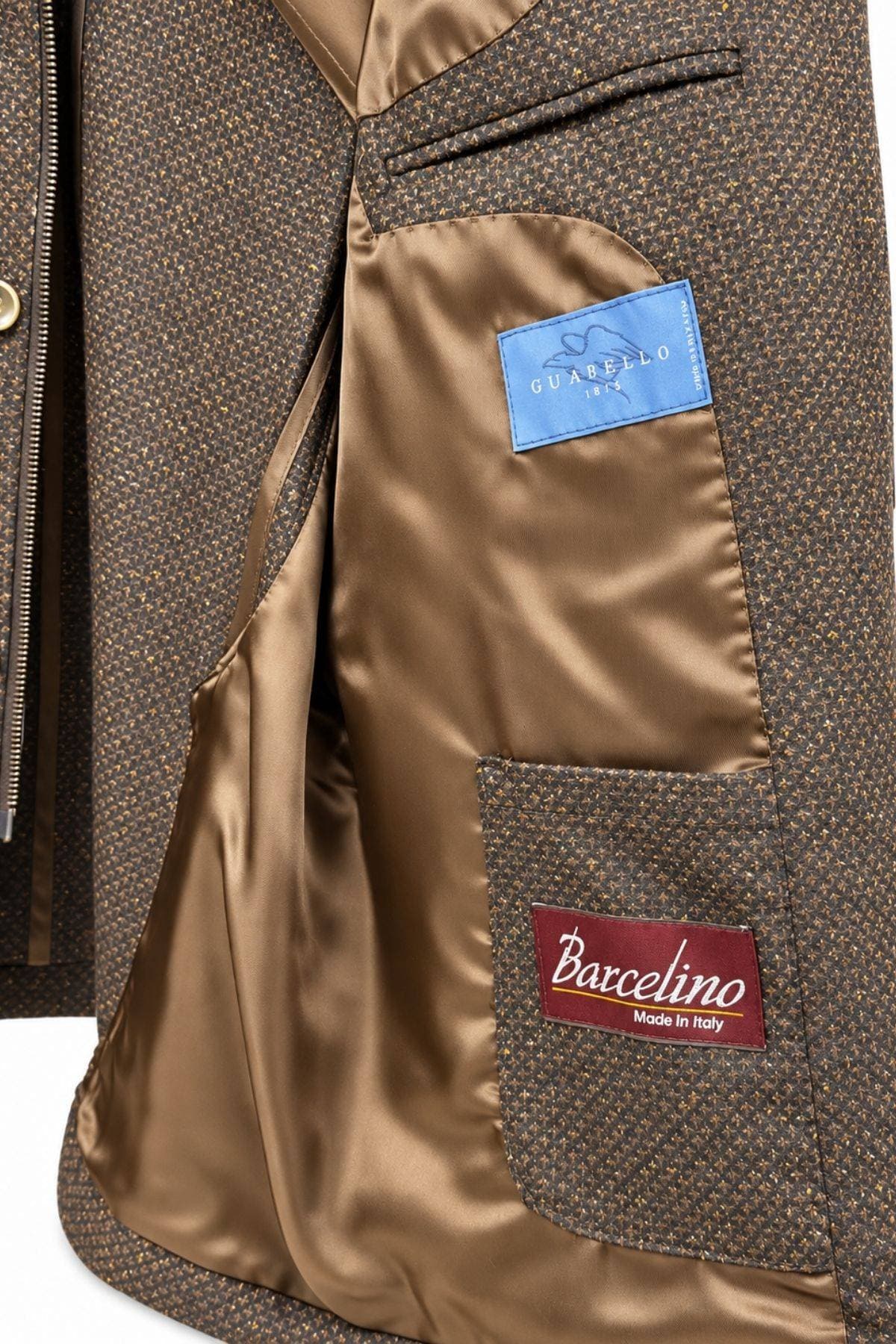 Italian Brown Tweed Travel Jacket - $1,465.00 - View 5 of 5