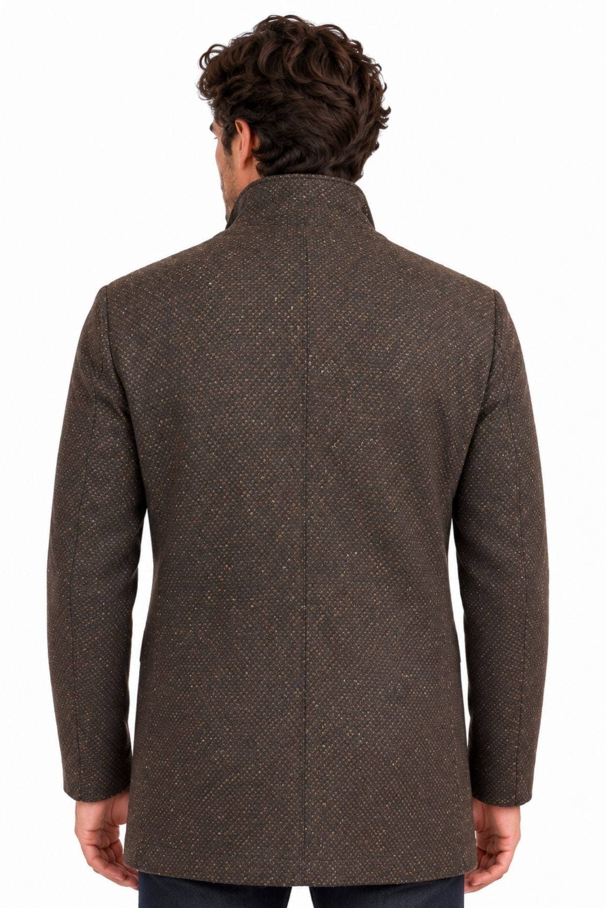 Italian Brown Tweed Travel Jacket - $1,465.00 - View 3 of 5