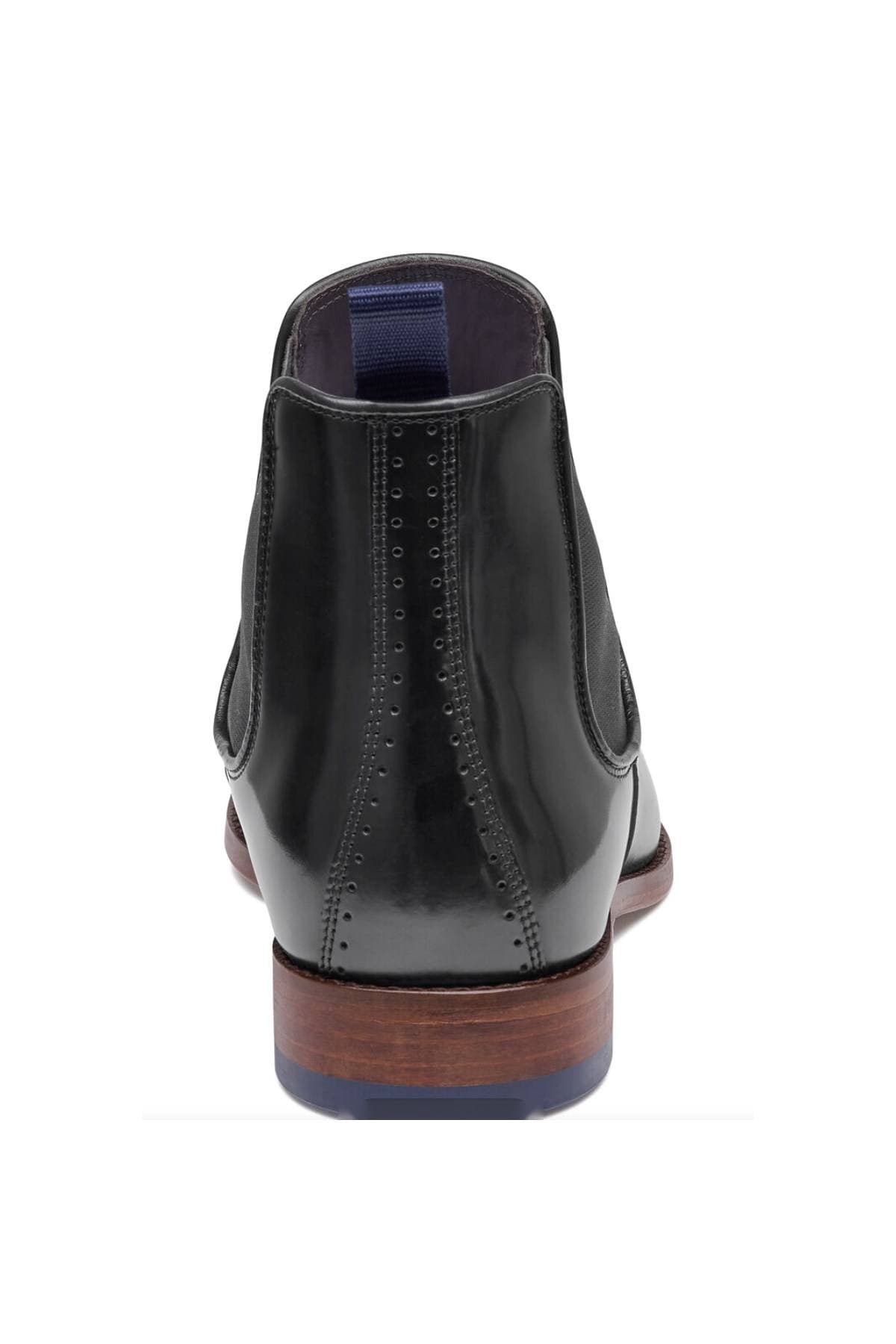 Black Italian Leather Chelsea Boot | Men's -  - Alternative view 2