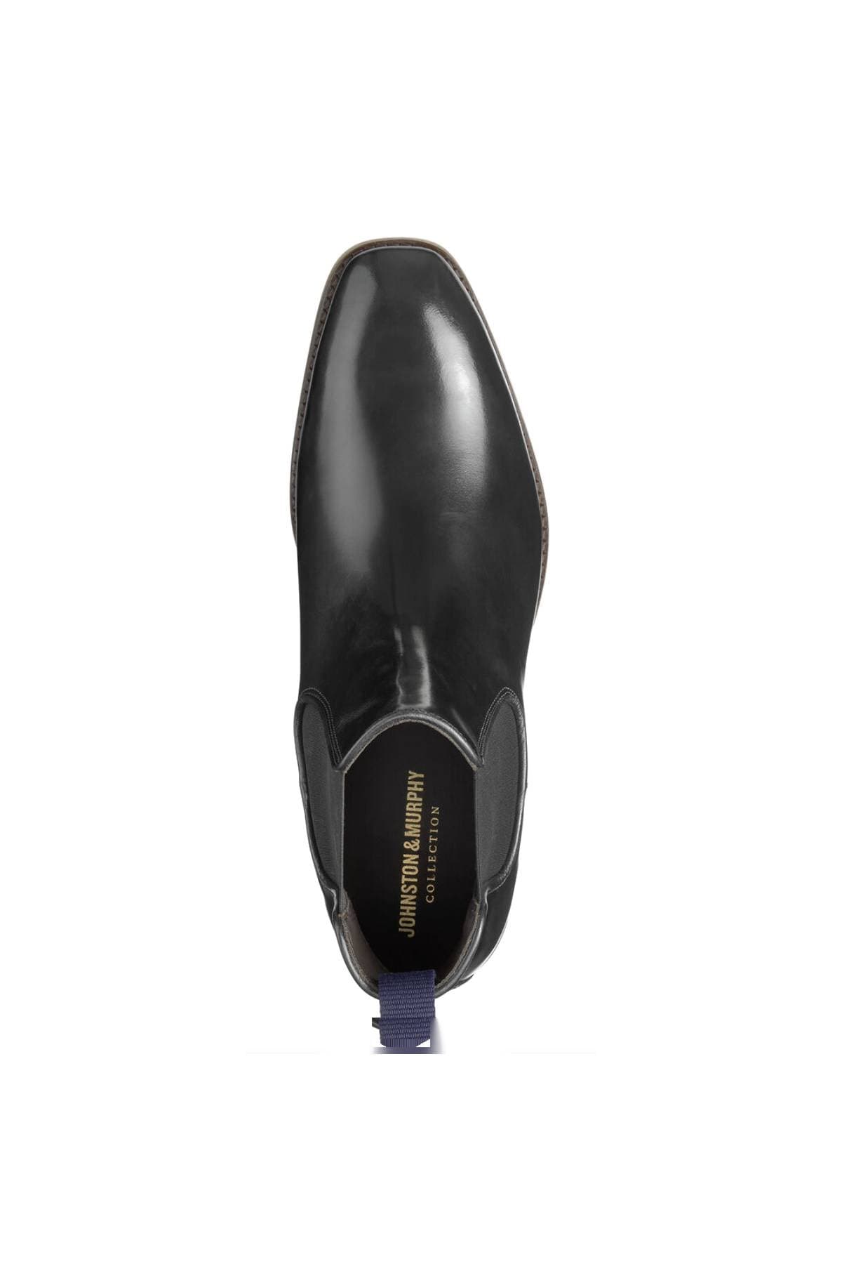 Black Italian Leather Chelsea Boot | Men's -  - Alternative view 3