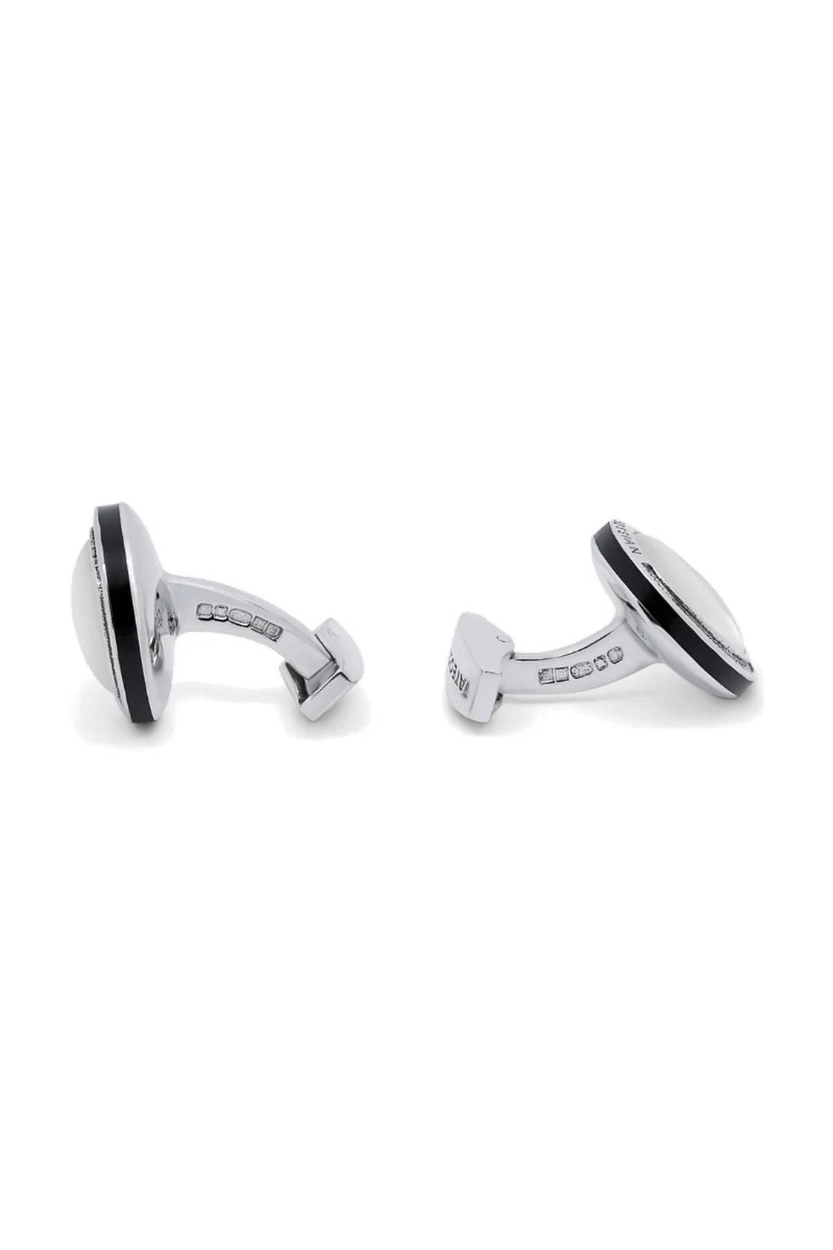Ivory Eclipse Mother-of-Pearl Cufflink & Shirt Stud Set -  - Alternative view 3