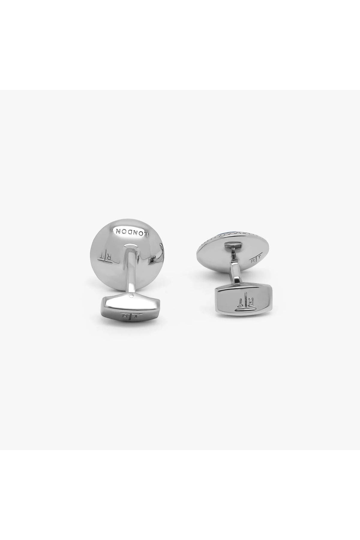 Black Onyx Diamond-Pattern Cufflinks -  - Alternative view 3