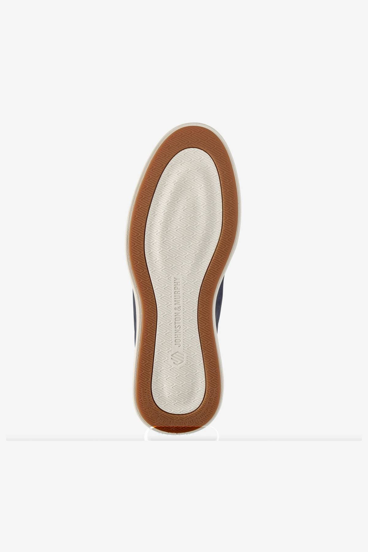 Navy Nubuck Perforated Leather Sneake -  - Alternative view 4