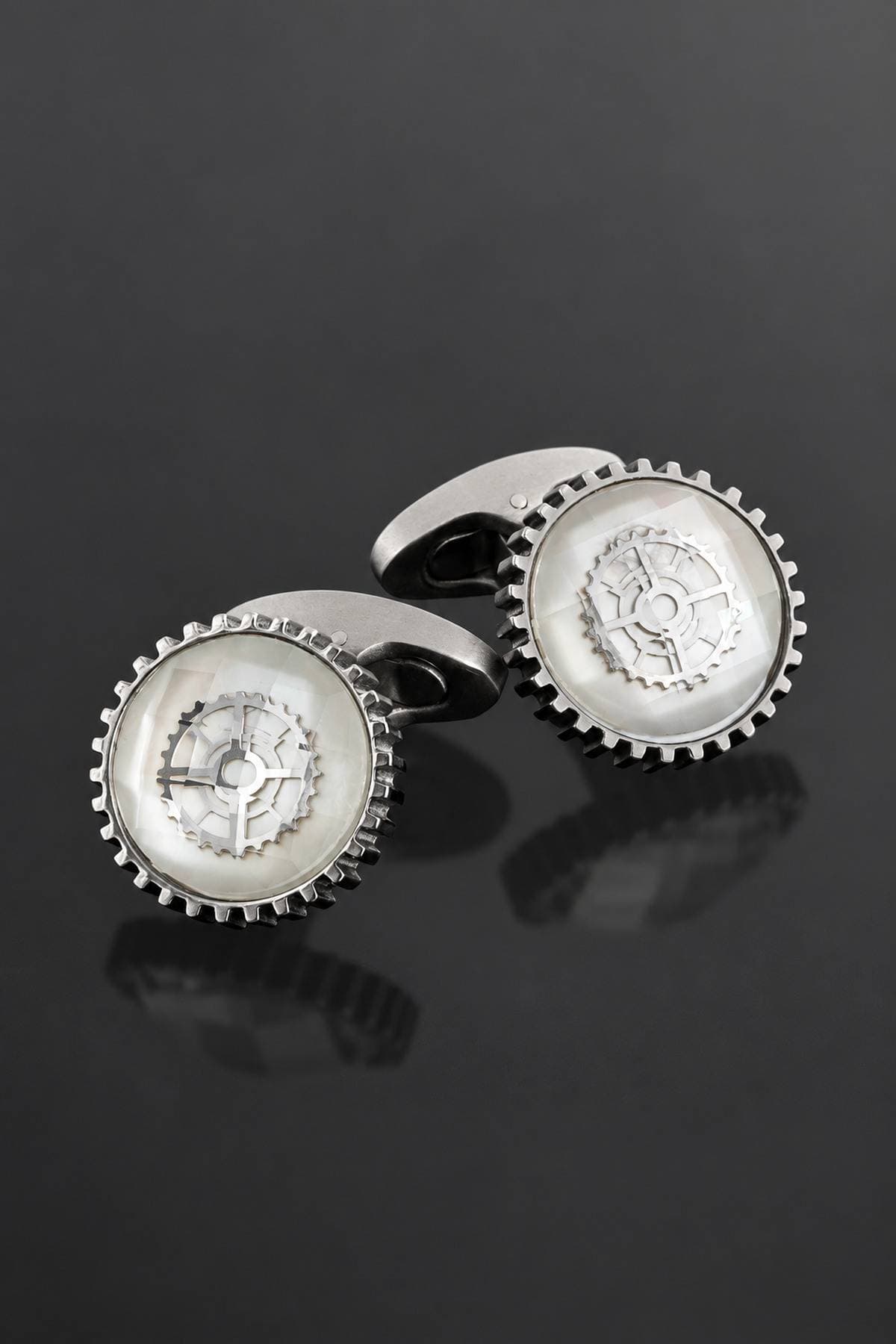 Precision Gear Mother-of-Pearl Cufflinks - $395.00 - View 3 of 4