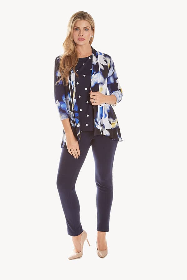 Print Floral Jersey Cardigan - $195.00 - View 3 of 3