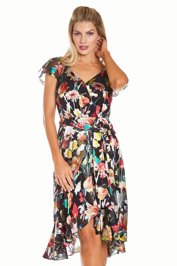 Flutter Sleeve Burnout Sundress with Tie - $395.00 - View 1 of 4