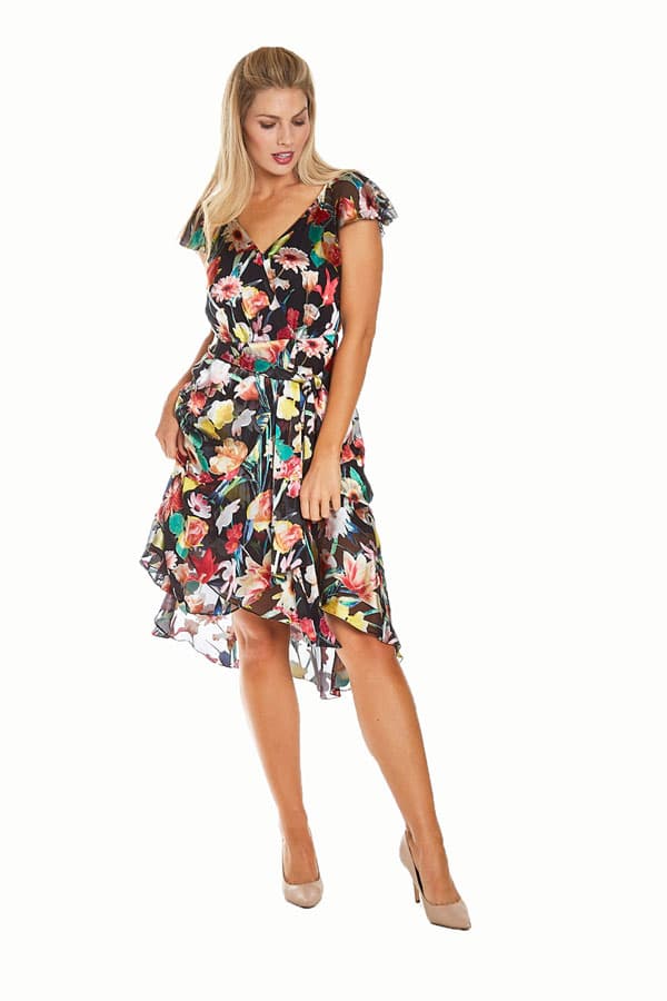 Flutter Sleeve Burnout Sundress with Tie - $485.00 - View 3 of 4