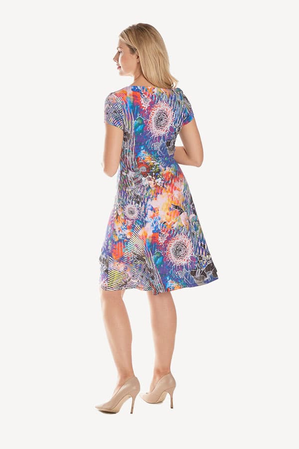 Short Sleeved Jersey printed dress -  - View 3 of 3