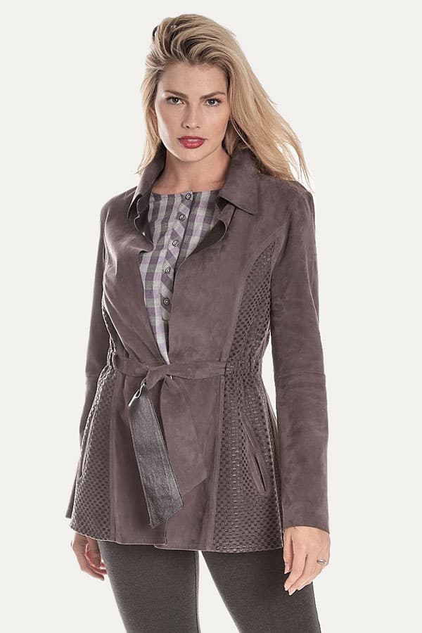 Brown Reversible Soft Suede Leather - $965.00 - View 1 of 4