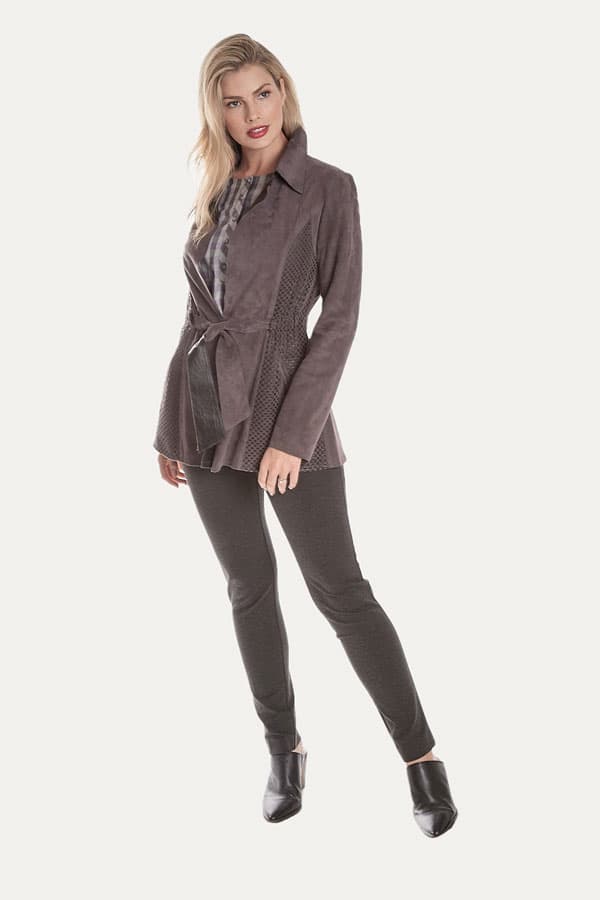 Brown Reversible Soft Suede Leather - $965.00 - View 3 of 4