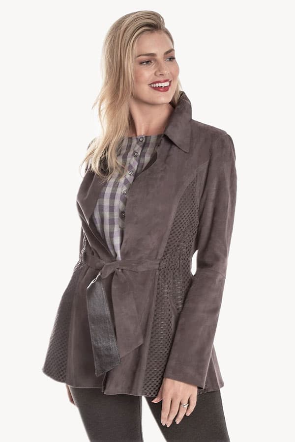 Brown Reversible Soft Suede Leather - $965.00 - View 2 of 4