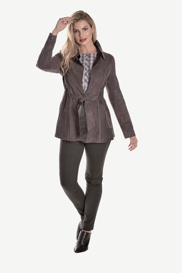 Brown Reversible Soft Suede Leather - $965.00 - View 4 of 4