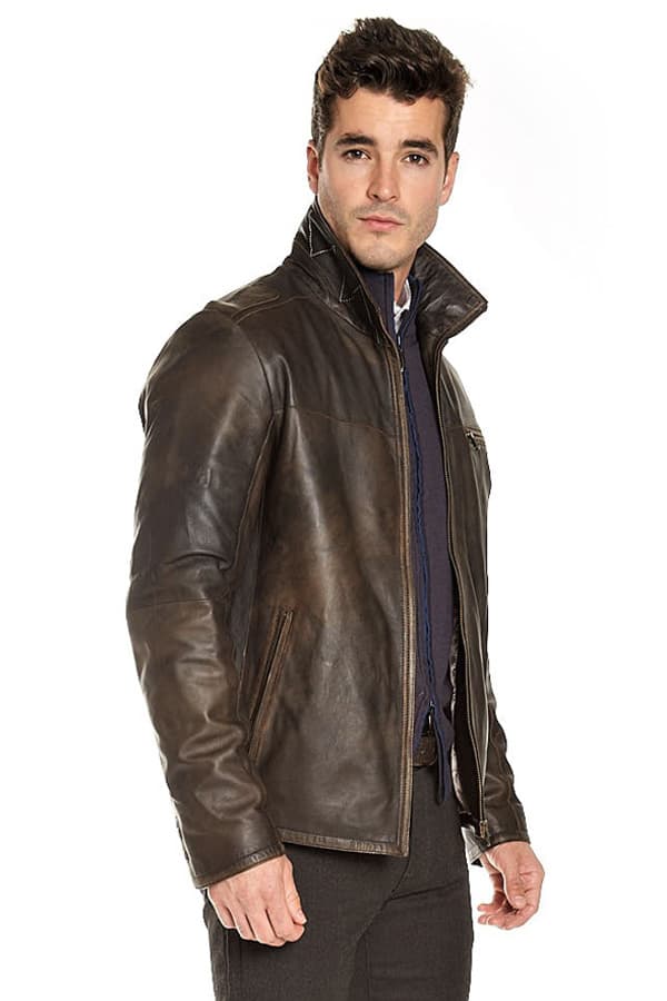 Vintage Soft Lamb Leather Zip Blouson