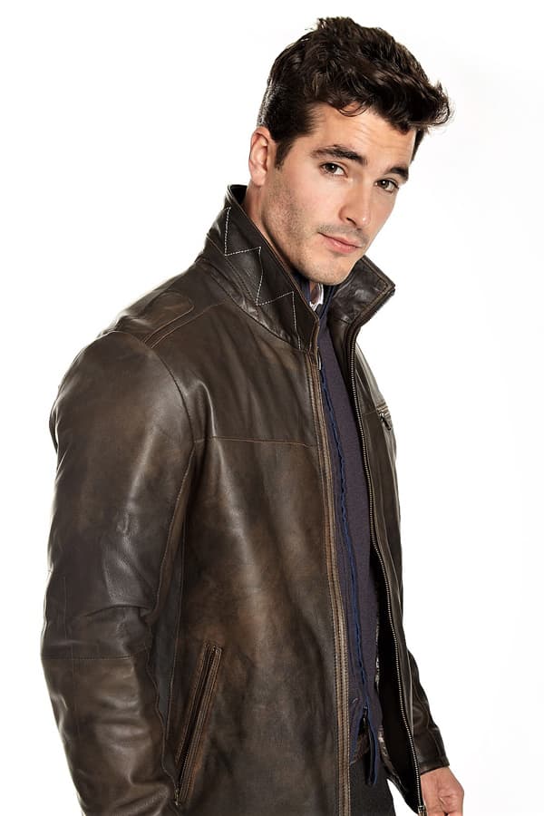 Vintage Soft Lamb Leather Zip Blouson