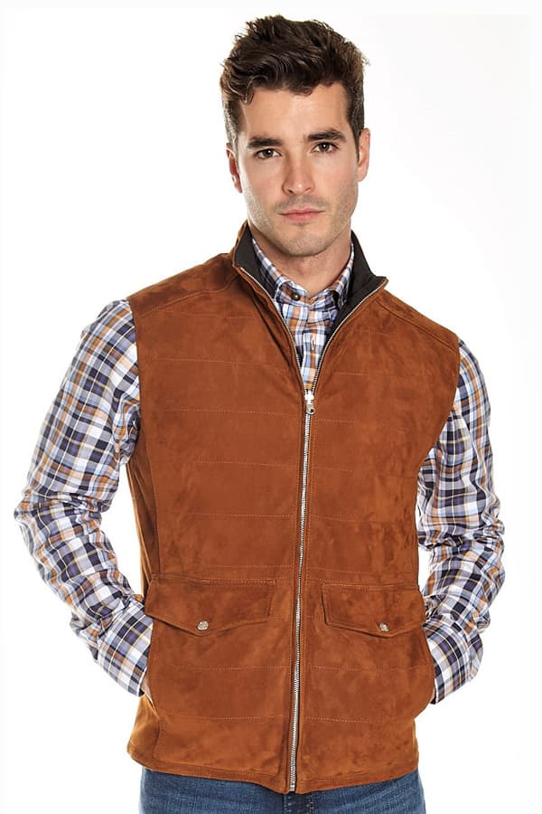 Torras suede reversible vest