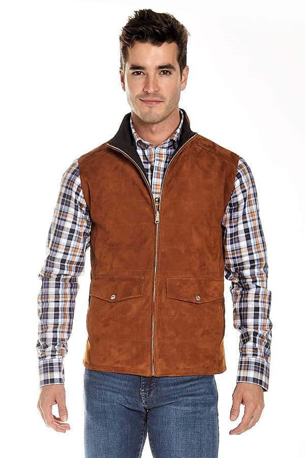Torras suede reversible vest