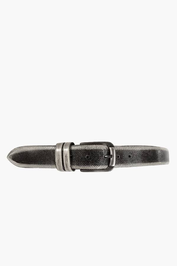 Italian Pebble Leather Belt