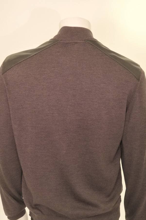 Suede Mock Blouson Zip