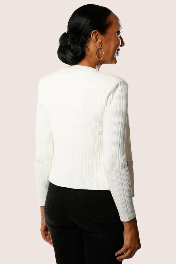 Short Knit Cardigan with Buttons