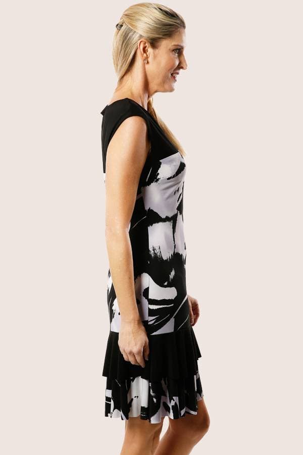 Floral Dress with Cap Sleeve